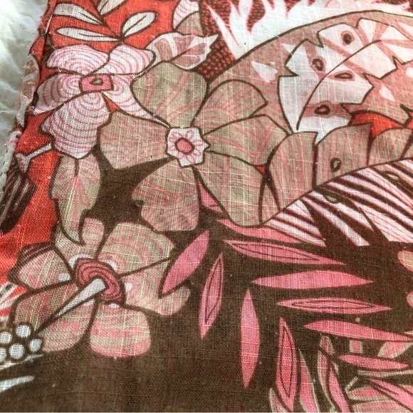 BON Worth Brown and Coral Button Up Shirt Small Petite - Picture 2 of 4